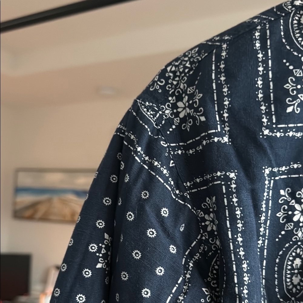 Blue Patterned Jacket - image 3